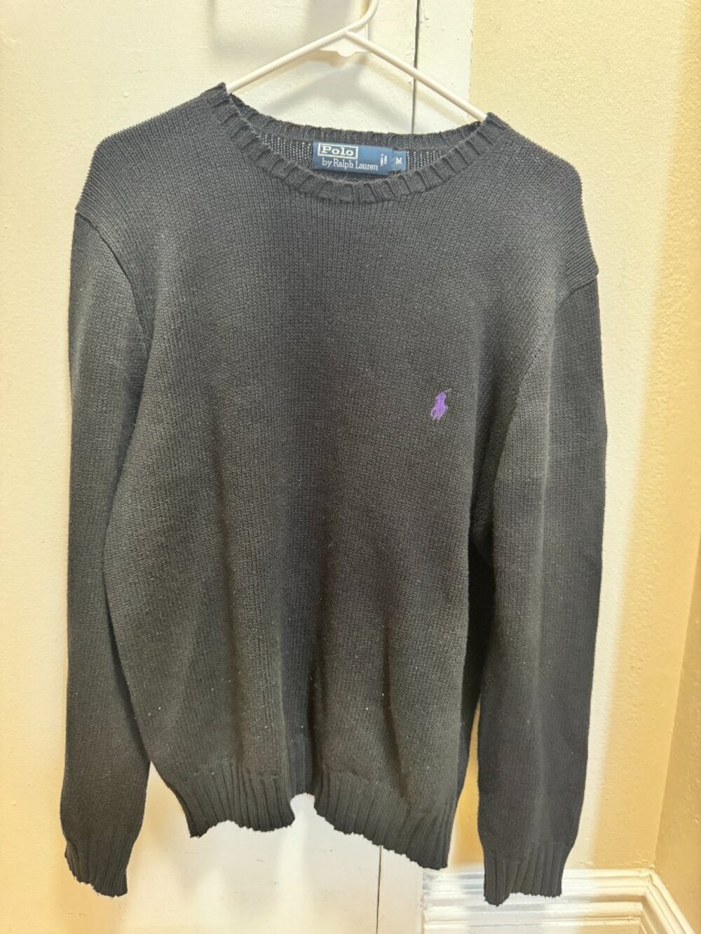Polo by Ralph Lauren Black Sweater Size Medium